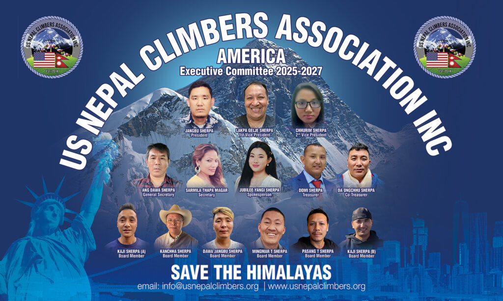 US Nepal Climbers Association Inc. Elects New Leadership Team for 2025-2027